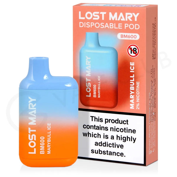 Mary Bull Lost Mary 600 Puffs Disposable Vape - SMOKEPOPS